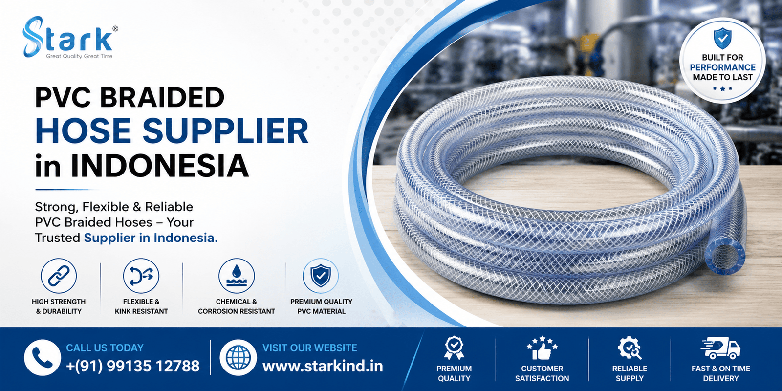 PVC Braided Hose Supplier in Indonesia