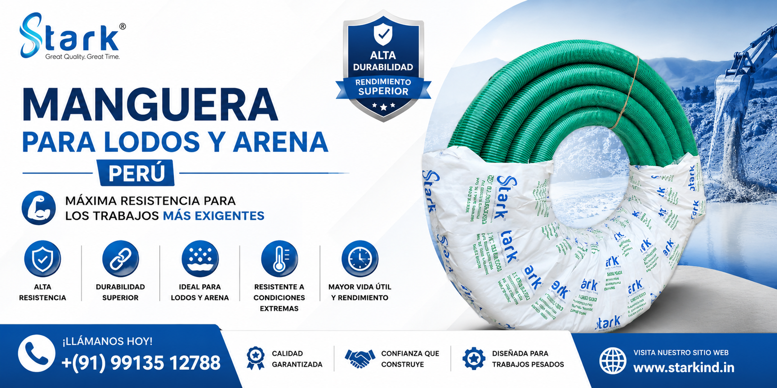 Manguera para lodos y arena Perú
