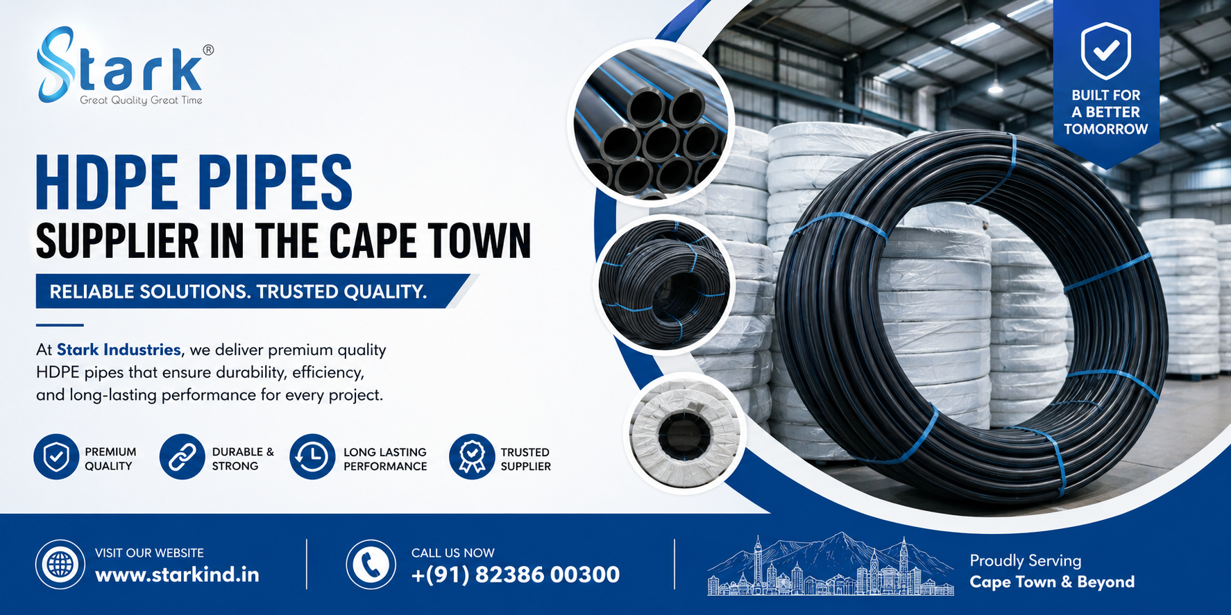 HDPE Pipes Supplier in the Cape Town– Reliable Solutions from Stark Industries